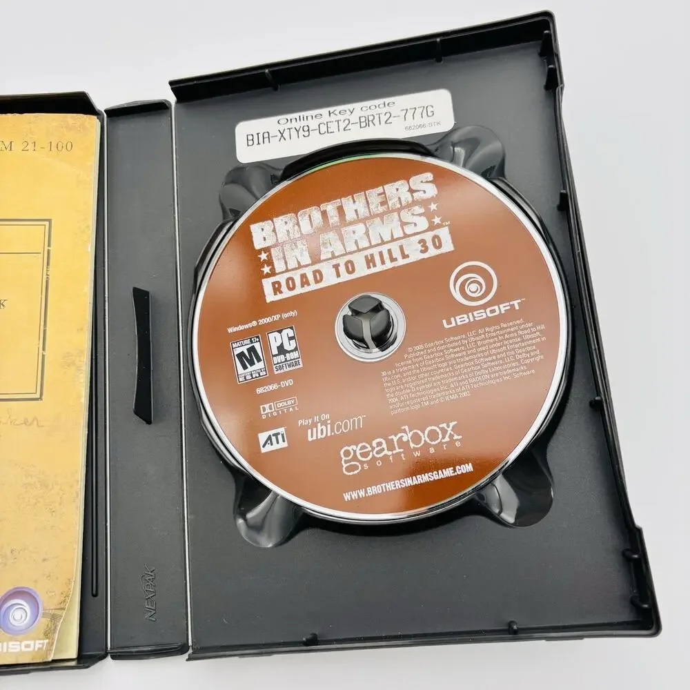 Brothers In Arms Road To Hill 30 Video Game Pc Cd-ROM M-Mature Ubisoft